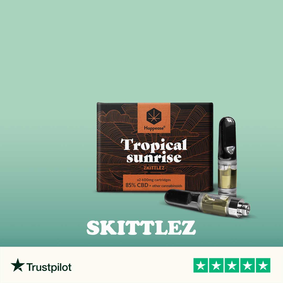 Cartouche CBD Happease Tropical Sunrise 85% CBD
