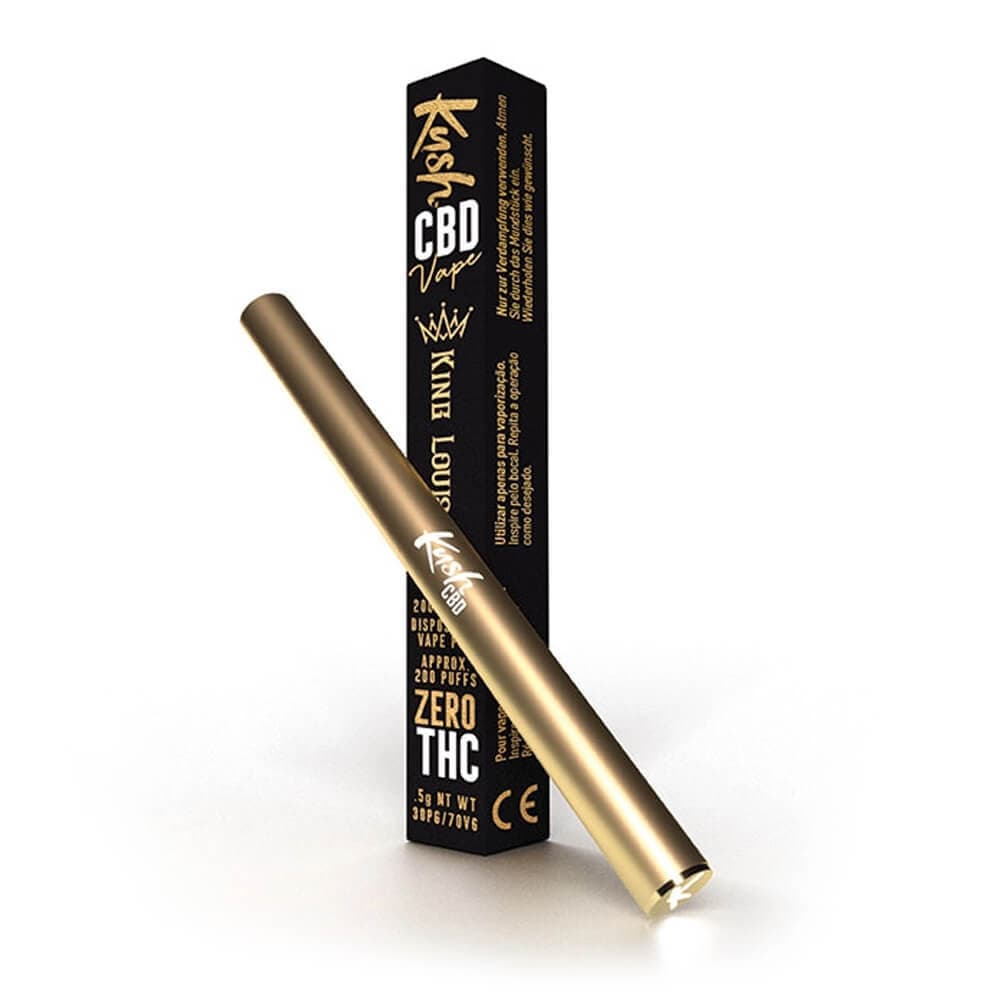 Stylo Vape Kush CBD | Roi Louis XIII | Stylo vape jetable | 200mg - Green Kartel : Votre boutique CBD spécialisée en fleur et résine CBD