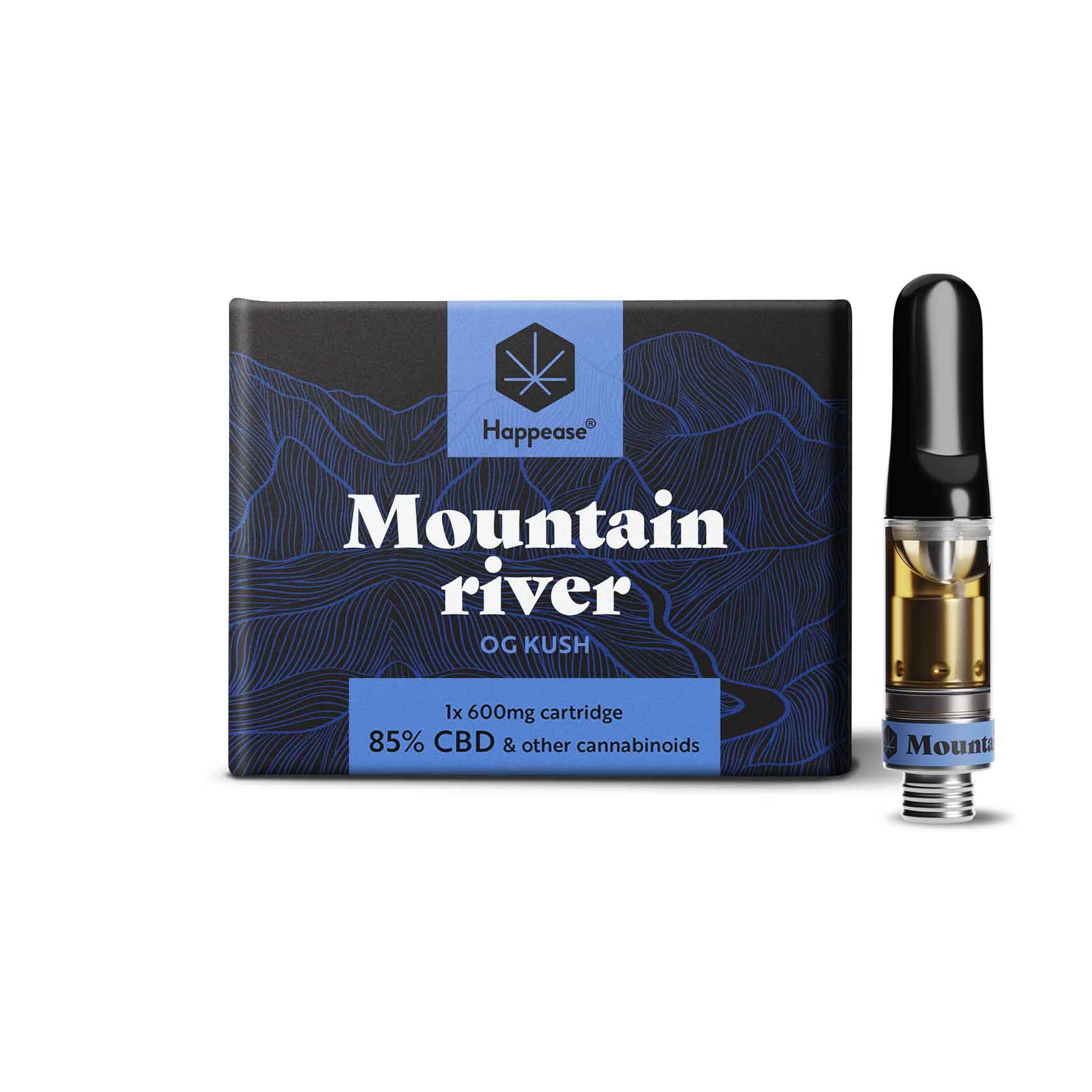 Cartouche CBD Happease Mountain River 85% CBD -