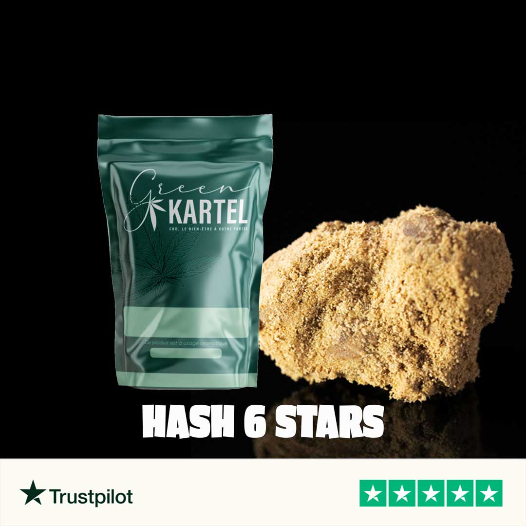 Hash Full Melt 6 Stars  CBD + CBG