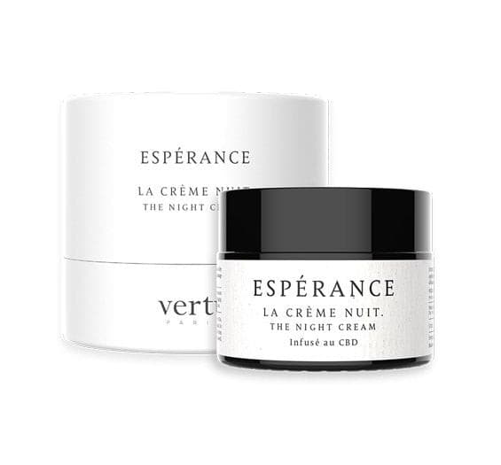 Crème de Nuit Espérance Vertù Paris - Green Kartel : Votre boutique CBD spécialisée en fleur et résine CBD