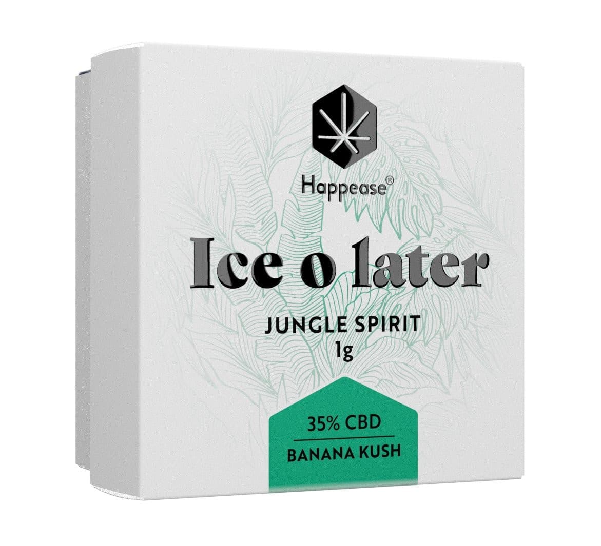 Ice o Later – Happease Jungle Spirit 35% CBD Extrait - Green Kartel : Votre boutique CBD spécialisée en fleur et résine CBD