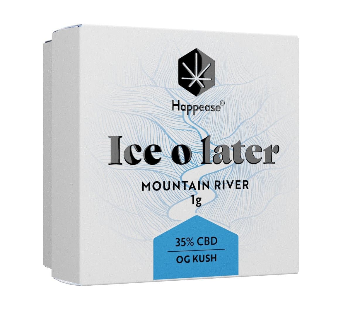 Ice o Later – Happease Mountain River 35% CBD Extrait - Green Kartel : Votre boutique CBD spécialisée en fleur et résine CBD