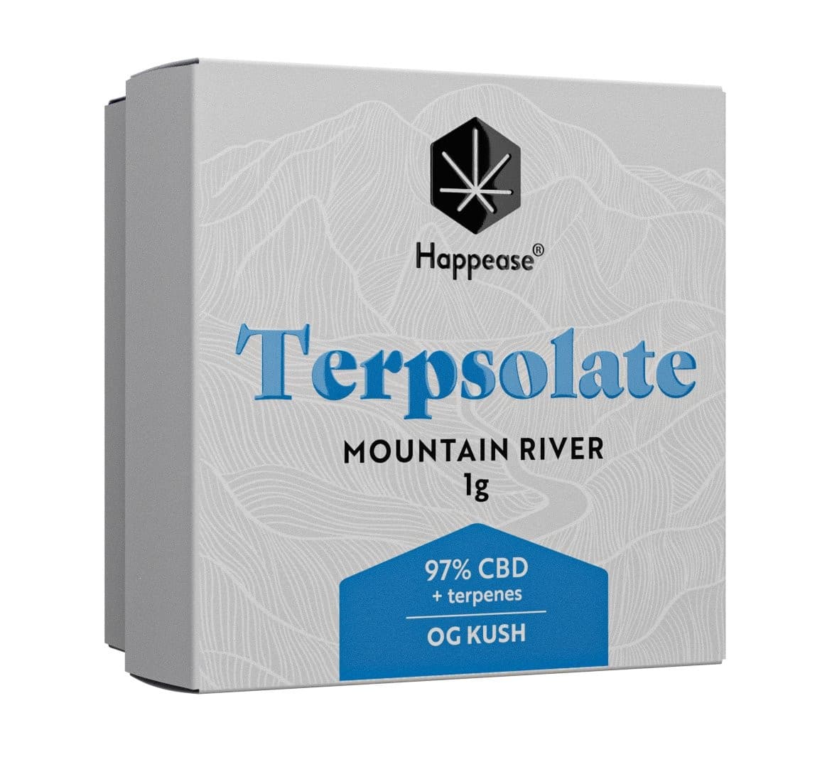 Terpsolate Happease Mountain River 97% CBD Extract - Green Kartel : Votre boutique CBD spécialisée en fleur et résine CBD