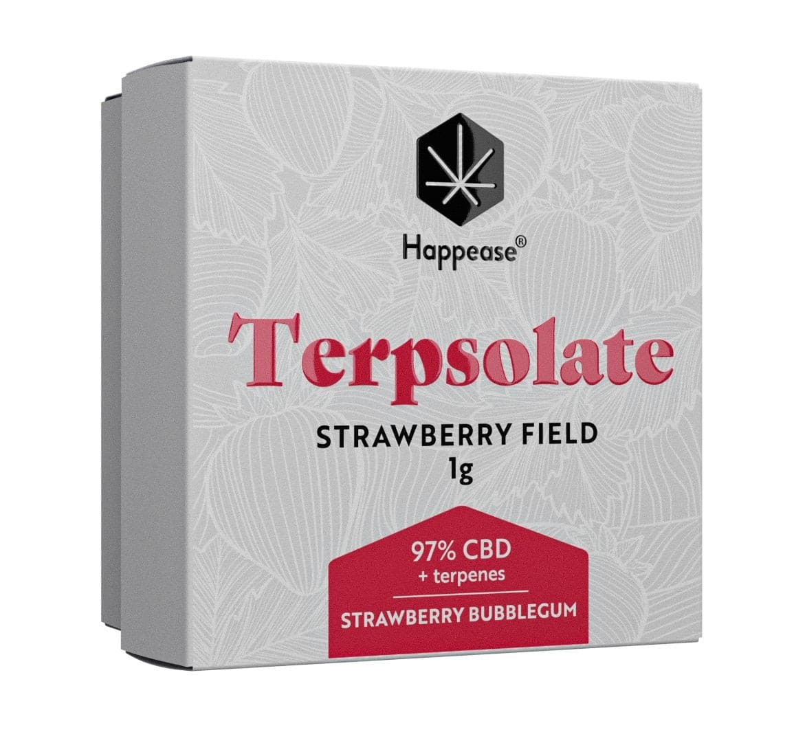Terpsolate Happease Strawberry Field 97% CBD Extract - Green Kartel : Votre boutique CBD spécialisée en fleur et résine CBD
